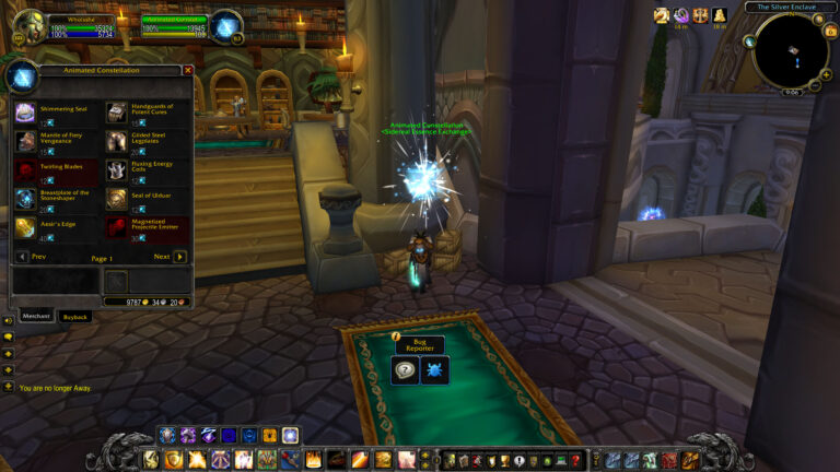 New Animated Constellation Sideareal Essence Exchange Vendor in Wrath Classic Dalaran