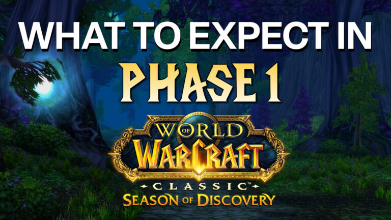 What you can expect in Phase 1 of WoW Classic: Season of Discovery. Level 25 player cap, runes and discoveries, Blackfathom Deeps 10m raid, Ashenvale world event PvP, and much more!