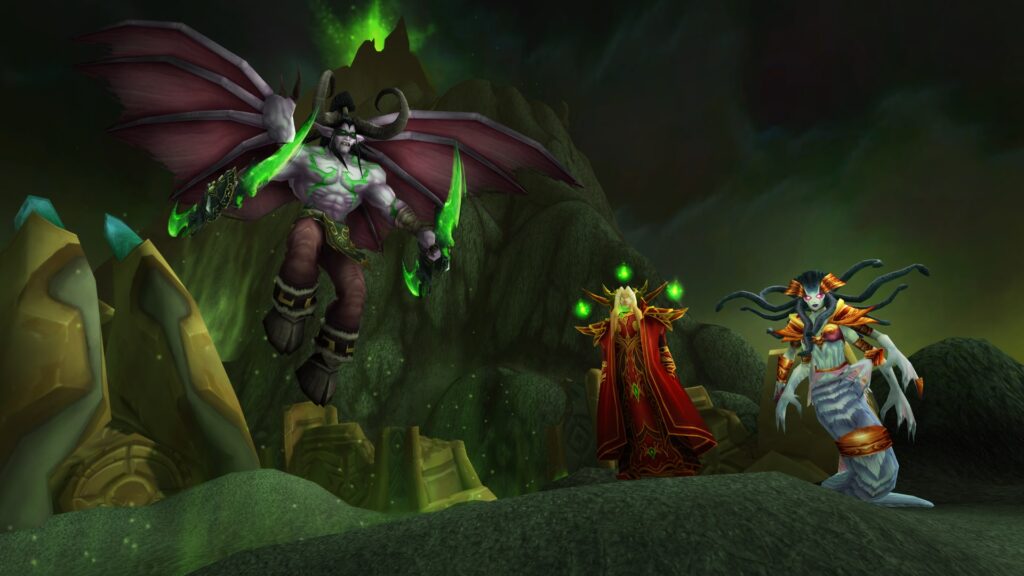 Burning Crusade Classic Villians: Illidan, Lady Vashj, and Kael'thas Sunstrider