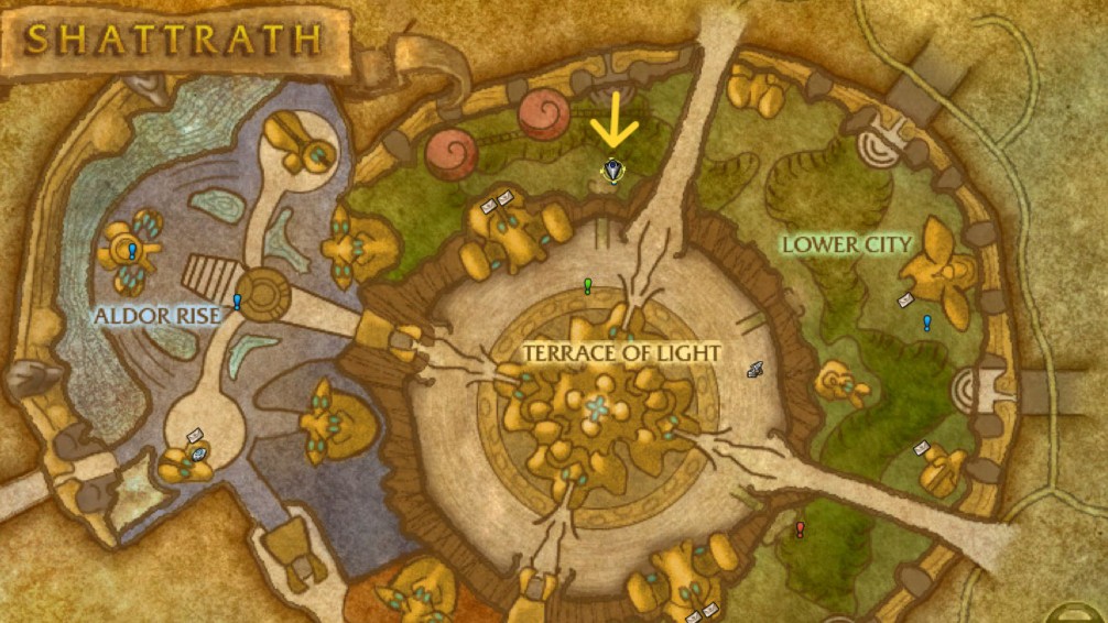 Arcanist Adyria map location in TBC Classic