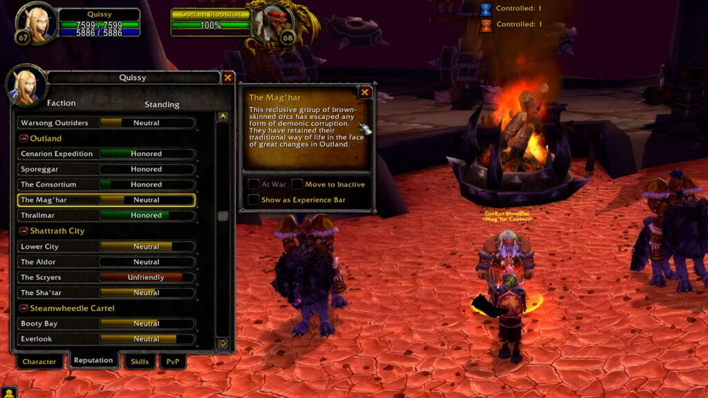 Mag'har Quests for Reputatin Tab