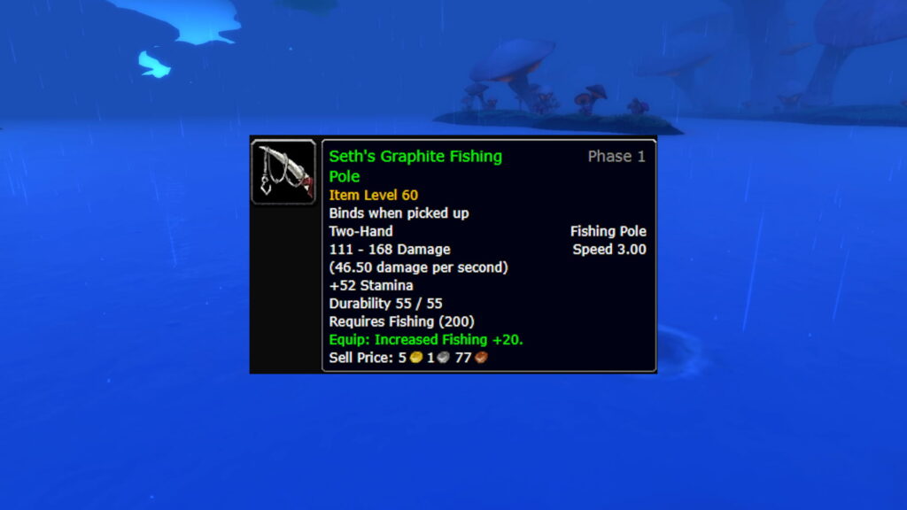 Seth’s Graphite Fishing Pole | TBC Classic