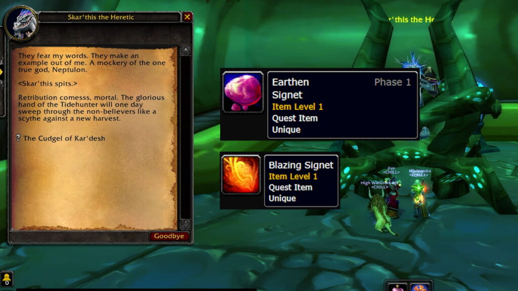 Where to start The Cudgel of Kar'desh quest