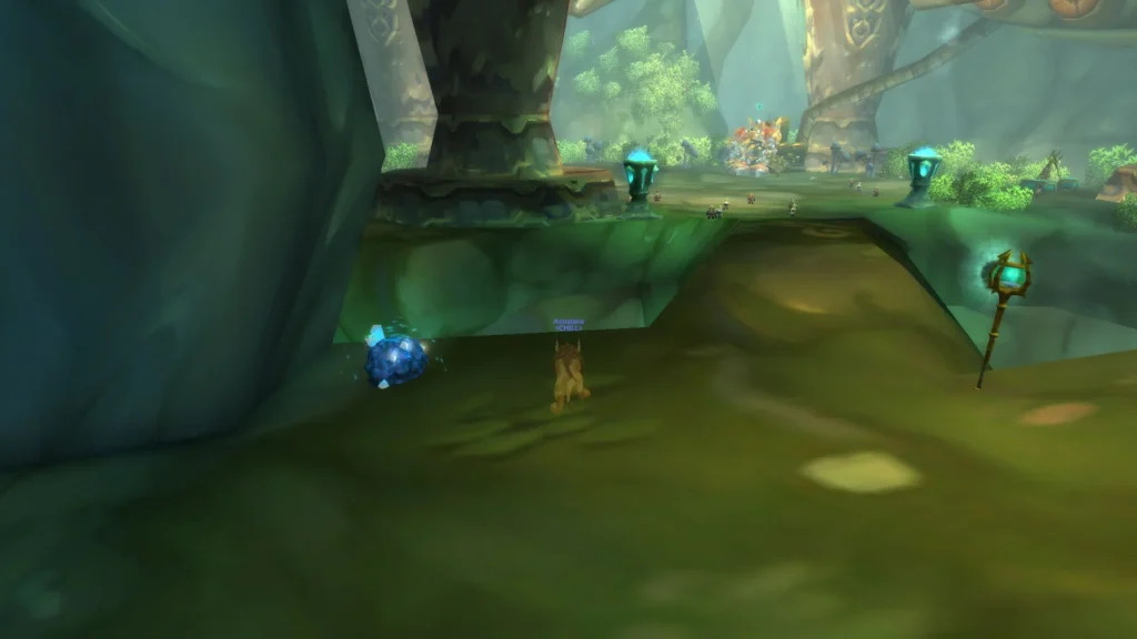 Adamantite Ore node near Mekgineer Steamrigger during a Steamvault farming run