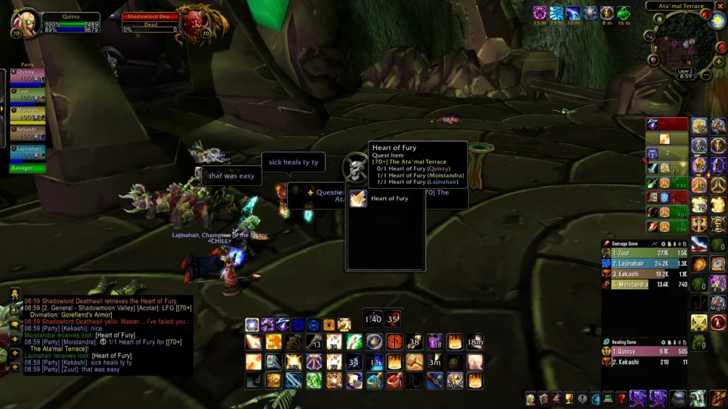 Heart of Fury quest item from Shadowlord Deathwail for Akama’s Promise
