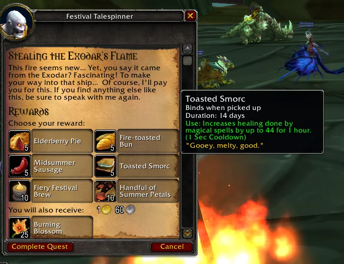Midsummer Fire Festival WoW TBC Rewards