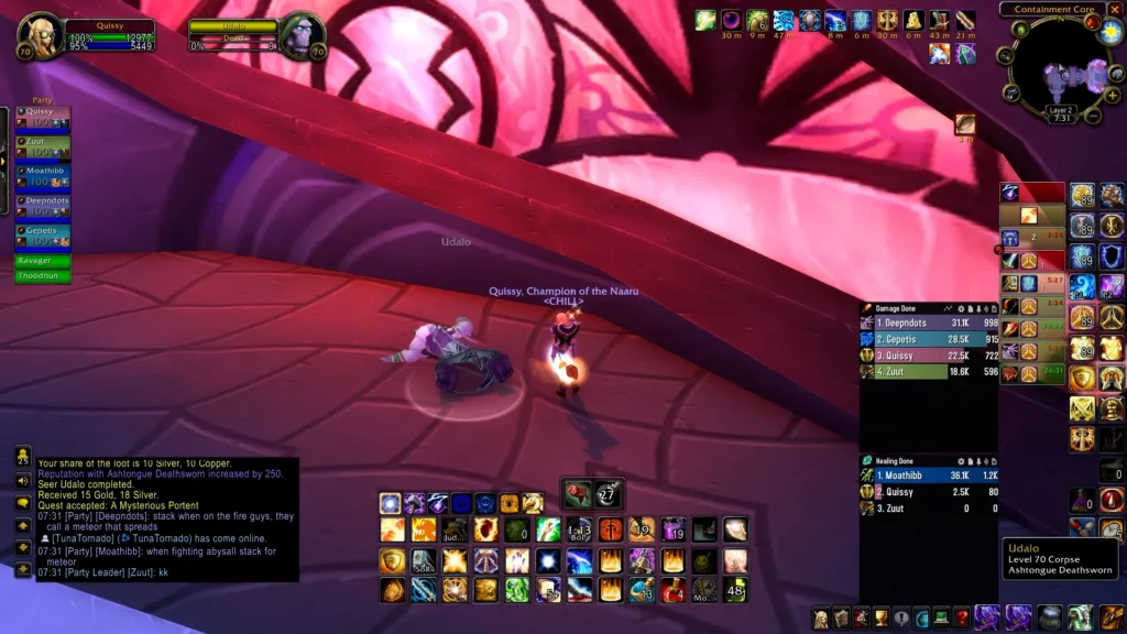 Seer Udalo quest objective inside The Arcatraz for Black Temple attunement