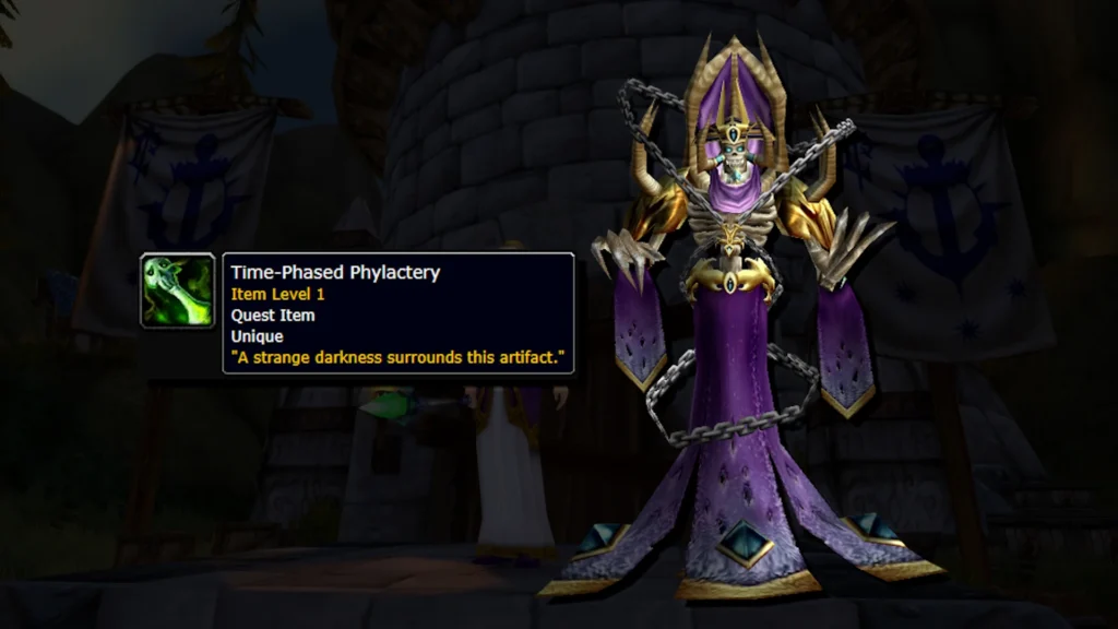 Time-Phased Phylactery quest item from Rage Winterchill in Hyjal Summit