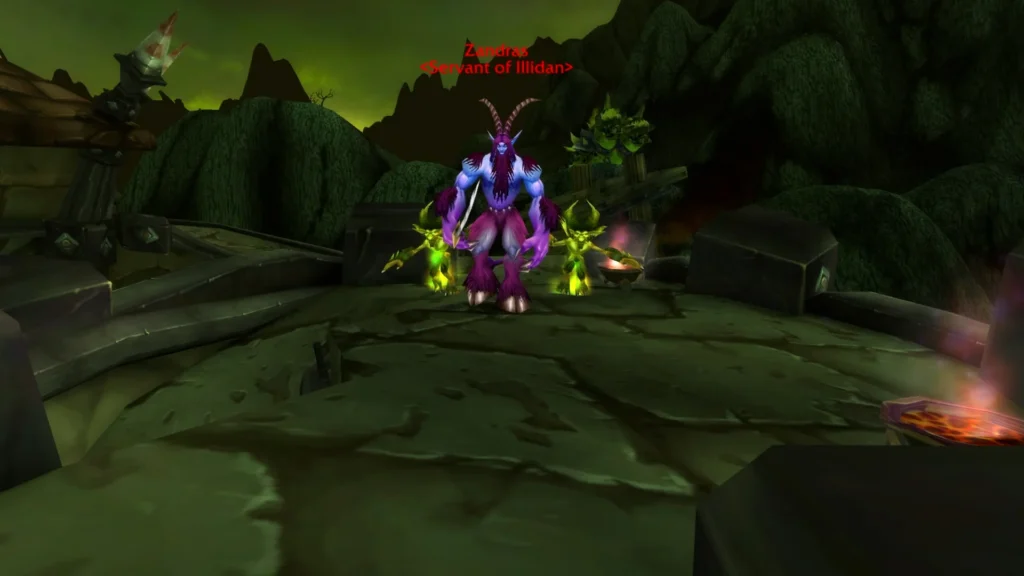 Zandras Servant of Illidan outside the Warden’s Cage for Proof of Allegiance