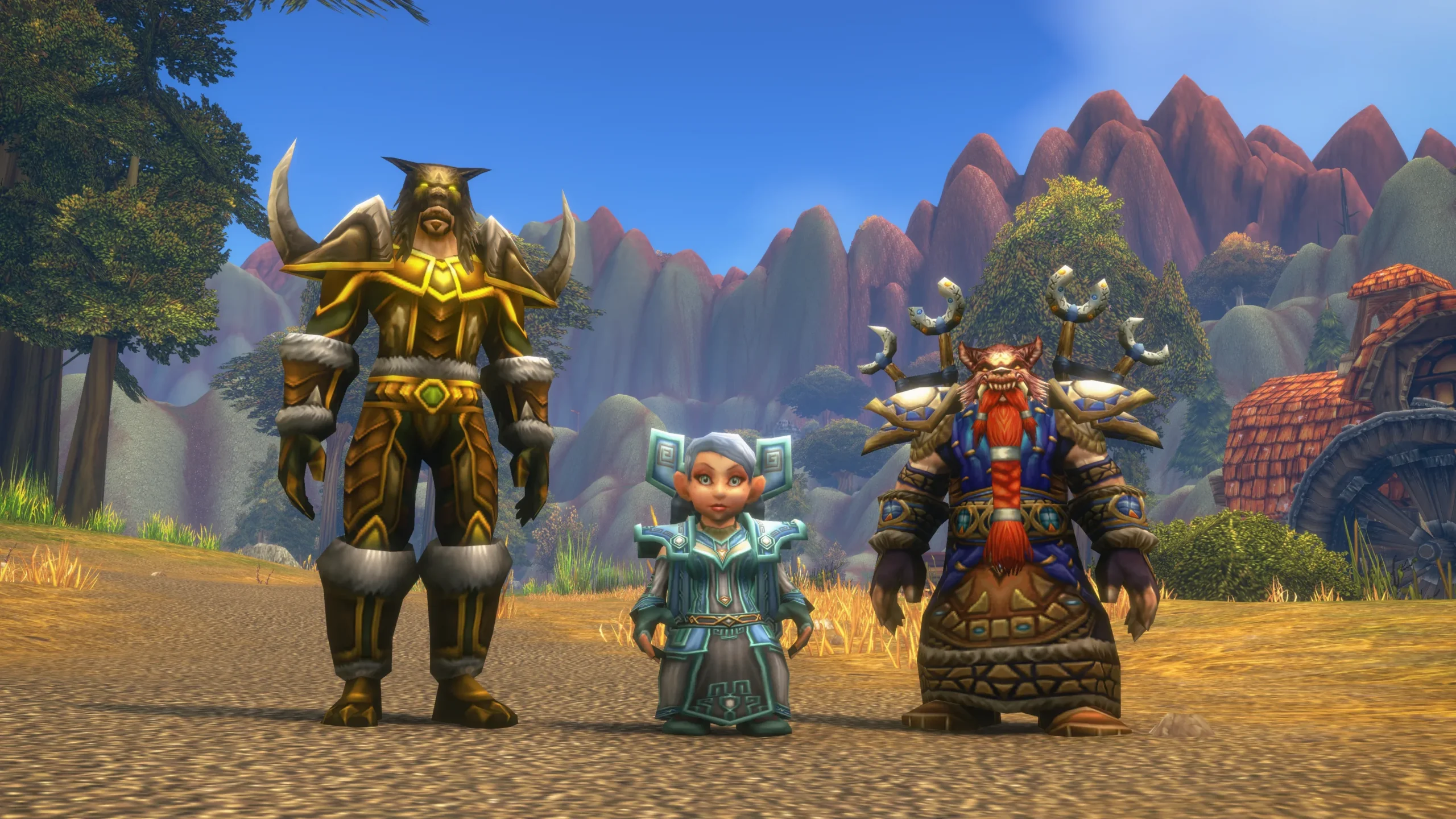 Alliance character showcasing a new race and class combination in WoW Forever
